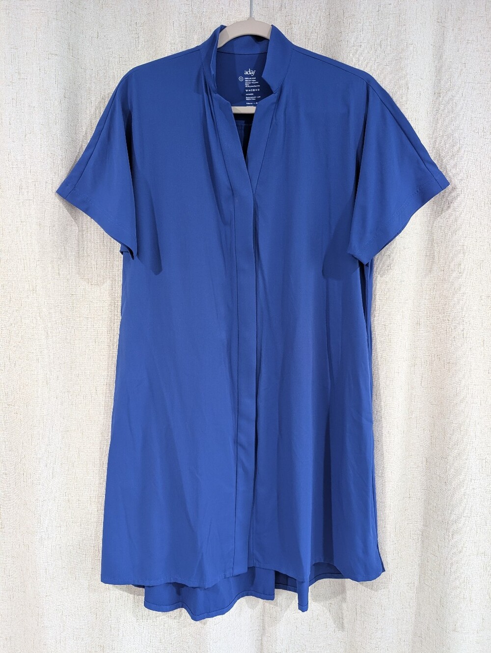 ADay Anywhere Shirt Dress Alpis Blue Size Small - Picture 2 of 8